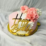 Rosy Peach Cake