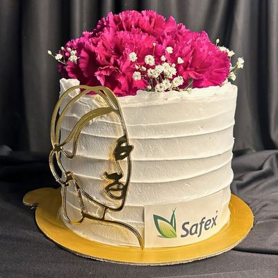 Magenta Floral Cake