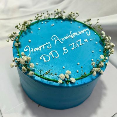 Blue Blossom Cake