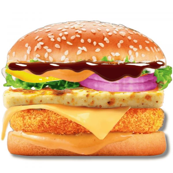Jumbo Barbeque Paneer Burger