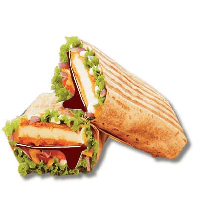 Barbeque Paneer Wrap