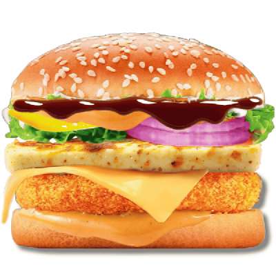 Jumbo Barbeque Paneer Burger