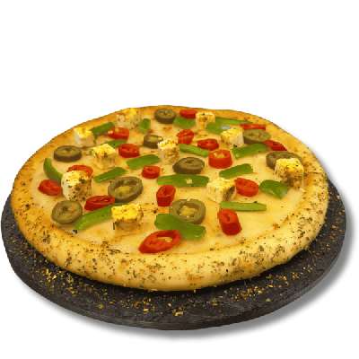 Mozzarella Cheese Achari Paneer Pizza