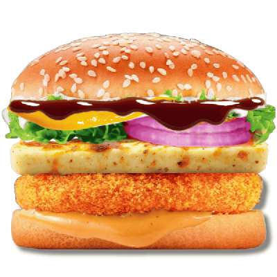 Barbeque Paneer Burger