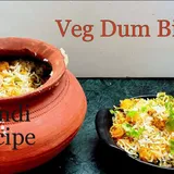 Handi Veg Dum Biryani With Raita