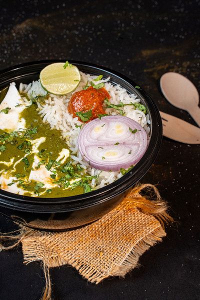 Palak Paneer Rice Bowl
