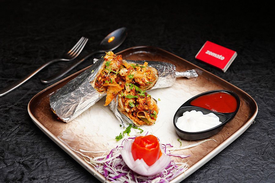Chilly Paneer Wheat Wrap