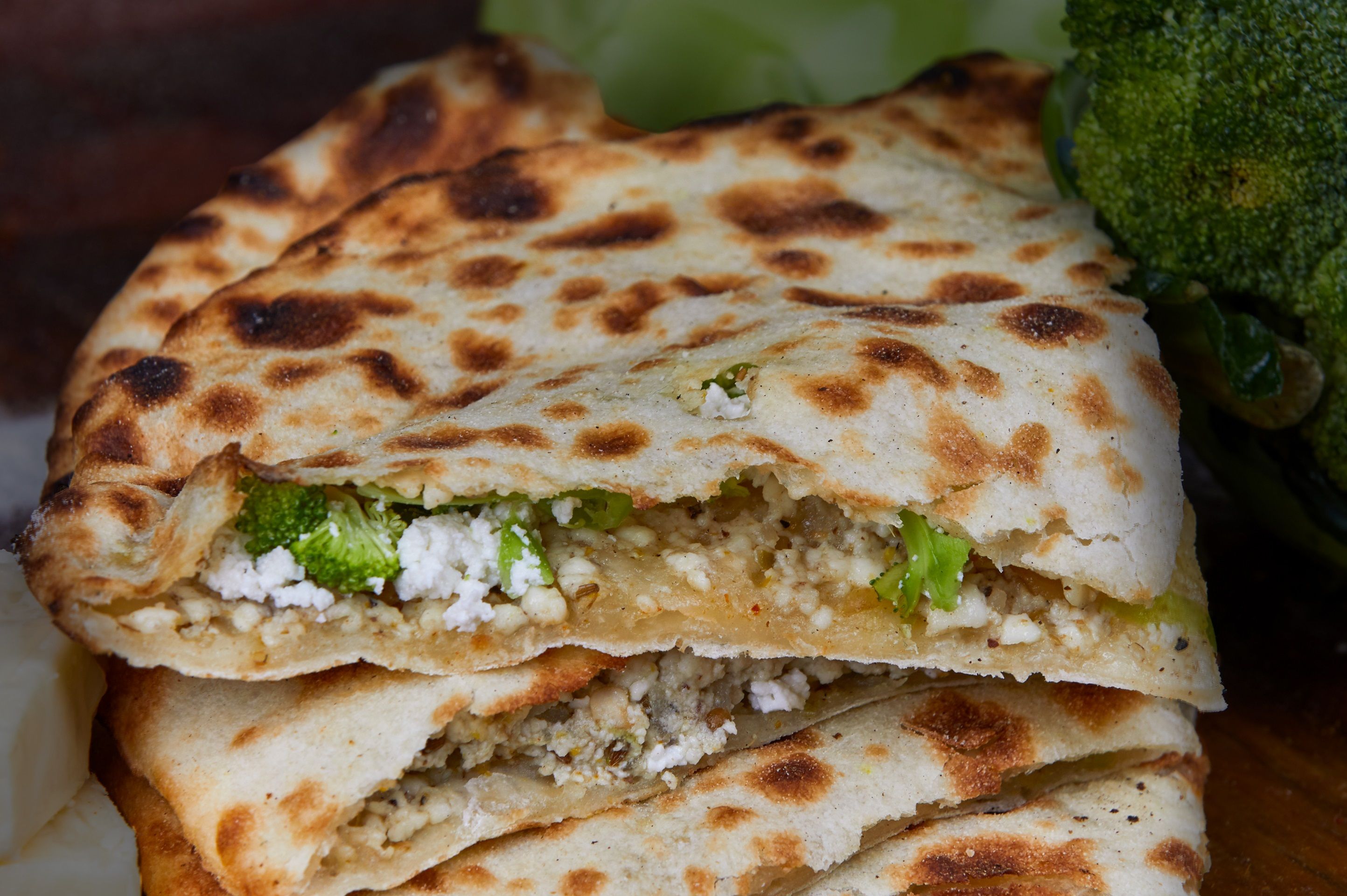 Broccoli N Cheese Naan