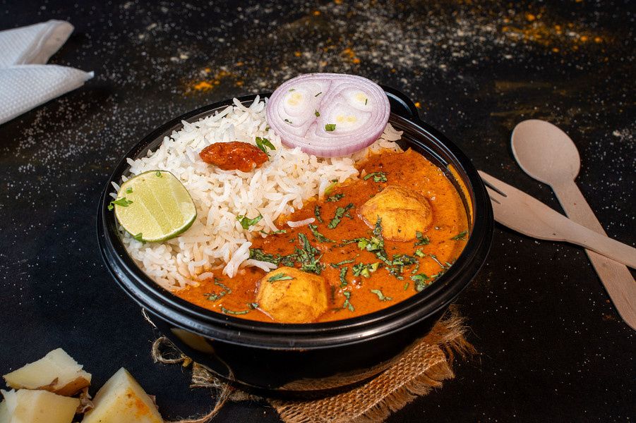 Kashmari Dum Aloo Rice Bowl
