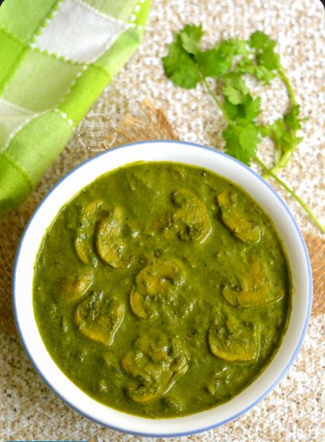 Palak Mushroom