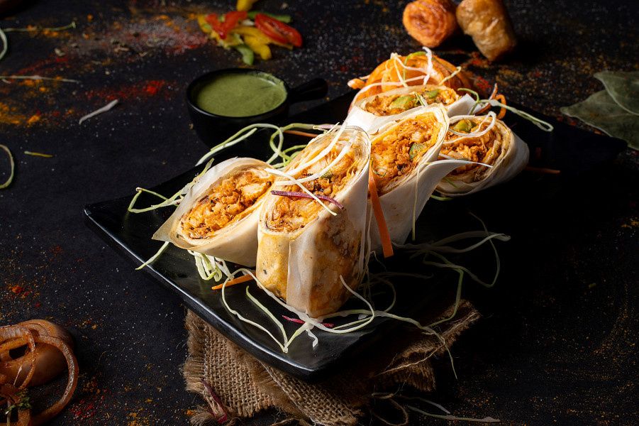 Soya Tikka Roll (5 Pcs)