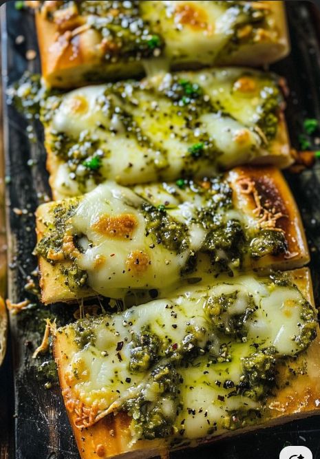 Pesto Garlic Bread