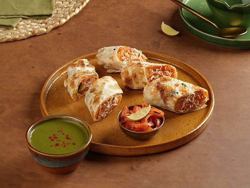 Kake Signature Paneer Tikka Roll (5 Pieces)