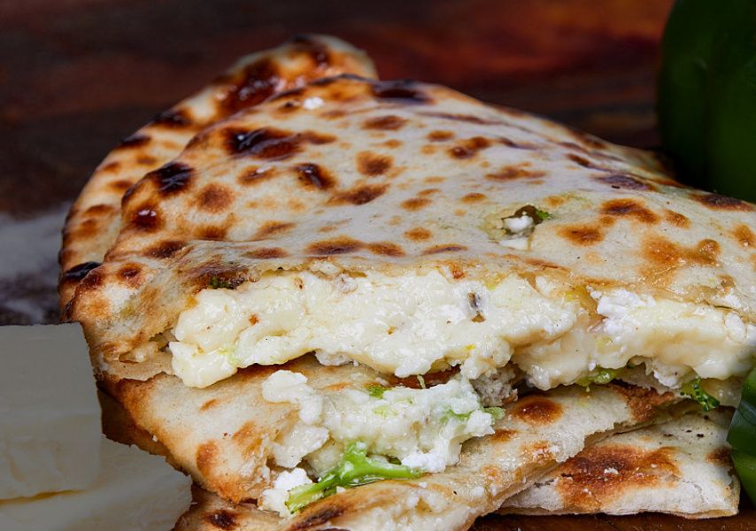 Cheese Capsicum Onion Mushroom Naan