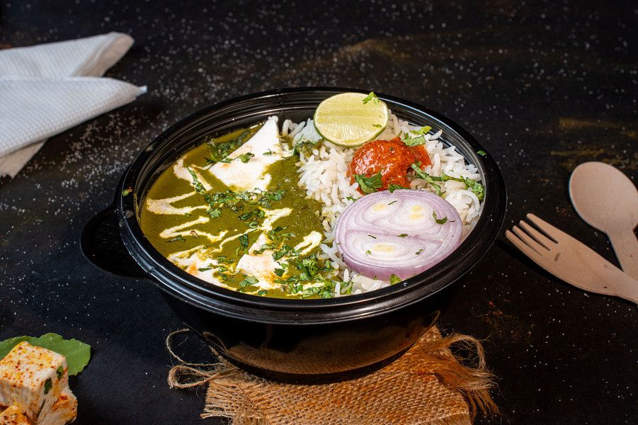 Palak Paneer Rice Bowl