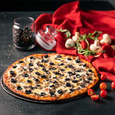Mushroom Olives Pizza12''