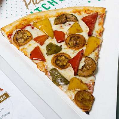 Roasted Veggies Pizza Slice