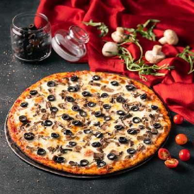 Mushroom Olives Pizza 18''