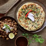 Chole And Stuffed Kulcha Combo
