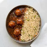 Manchurian Gravy Fried Rice