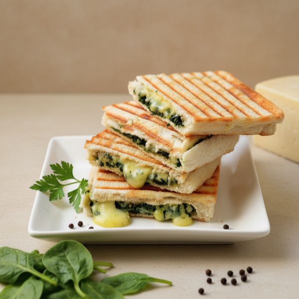 Corn Cheese Palak Sandwich