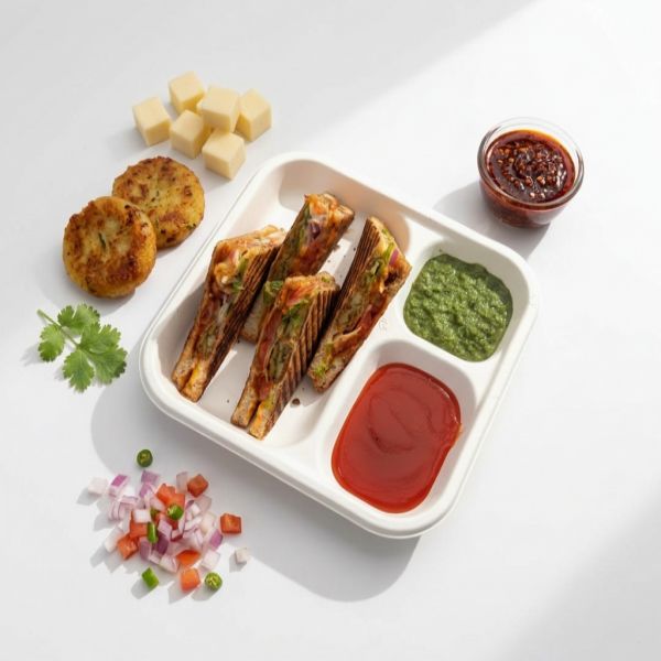 Schezwan Aloo Tikka Sandwich