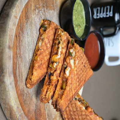 Cheesy Schezwan Sandwich
