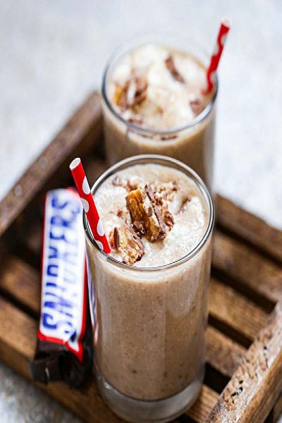Crunchy Snikers Milk Shake