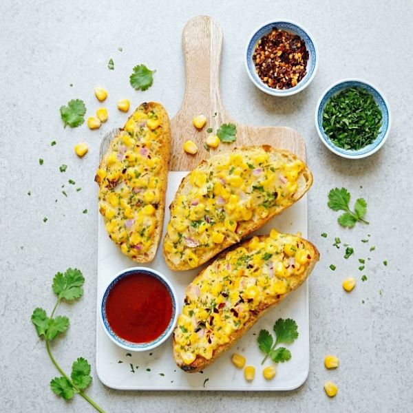 Cheese Corn Baked Bread