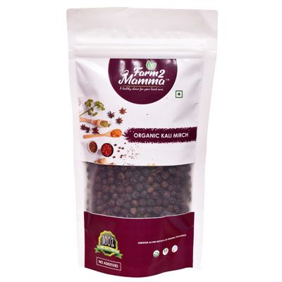 Organic Black Pepper /Kali Mirch Whole 100gm
