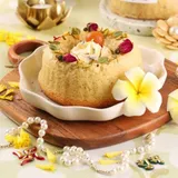 Eggless Gulab Jamun Cake With Saffron Mascaporne