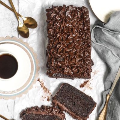 Eggless Chocolate Loaf Cake