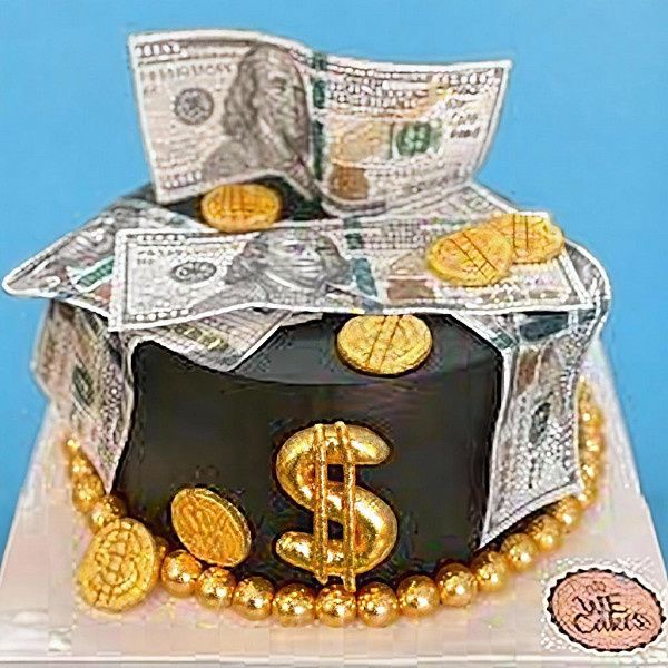 Dollar Currency Photo Cake