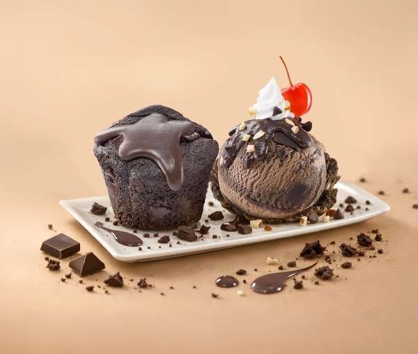 Double Chocolate Muffin Sundae