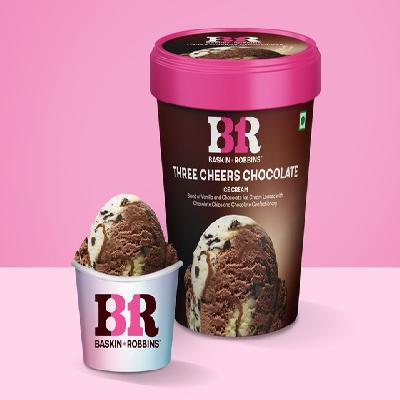 Three cheers chocolate Ice Cream (Tub)