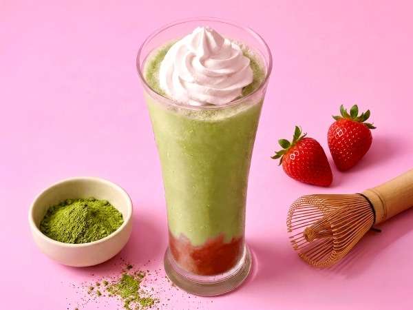 Strawberry Matcha Latte