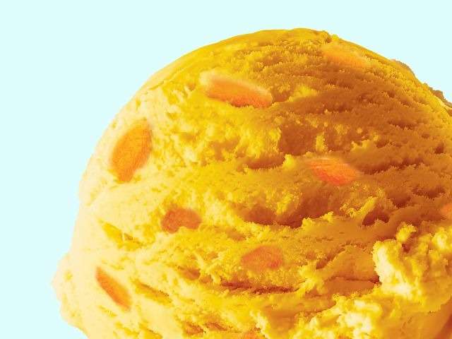 Alphonso Mango Ice Cream.