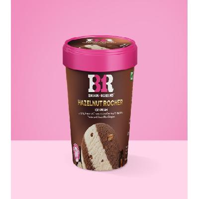 Hazelnut Rocher Ice cream (Factory sealed 450 ml)
