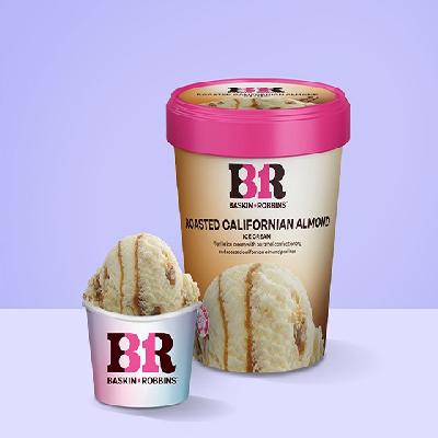 Roasted Californian Almond Ice Cream (Tub)