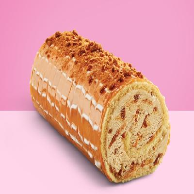 Lotus Biscoff Roll Cake