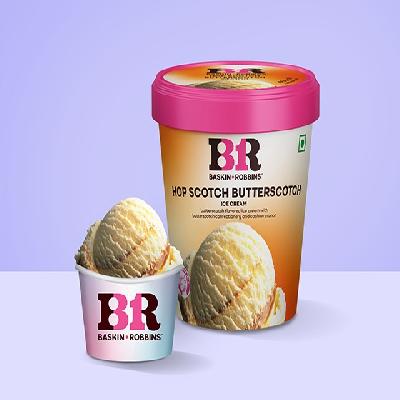 Hop Scotch Butterscotch Ice cream (Factory sealed 450 ml)
