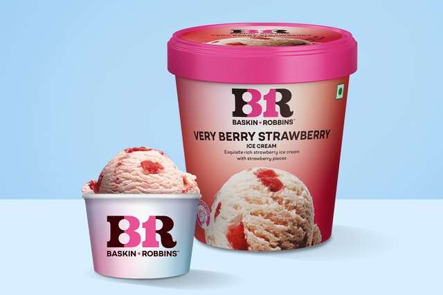 Very Berry Strawberry Ice Cream.(Small Scoop)