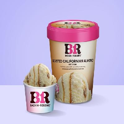 Roasted Californian Almond Ice cream (Factory sealed 450 ml)