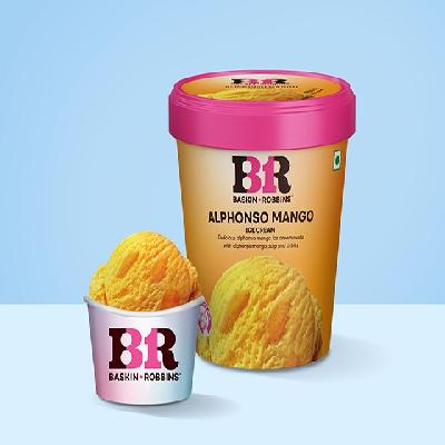 Fresh Alphonso Mango Ice Cream (Regular Scoop)