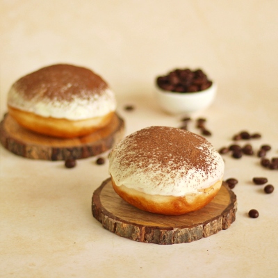 Eggless Tiramisu Berliner (2 Pieces)
