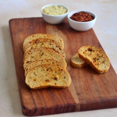 Whole wheat Eggless Savory Rusk(Contains Garlic) )(150 gm)