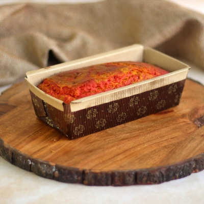 Eggless Whole Wheat Danish Cake With Strawberry And Butterscotch 250gm