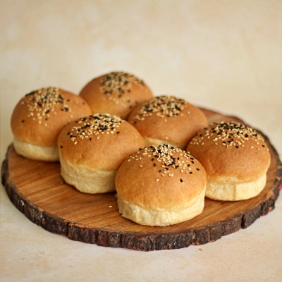 Whole Wheat Burger Buns (6 pieces)