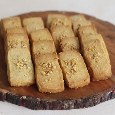 Eggless Whole wheat Cashew butter cookies (250 gm(