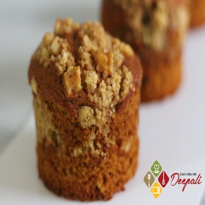 Coffee Walnut Crumble Muffins (4 pieces)